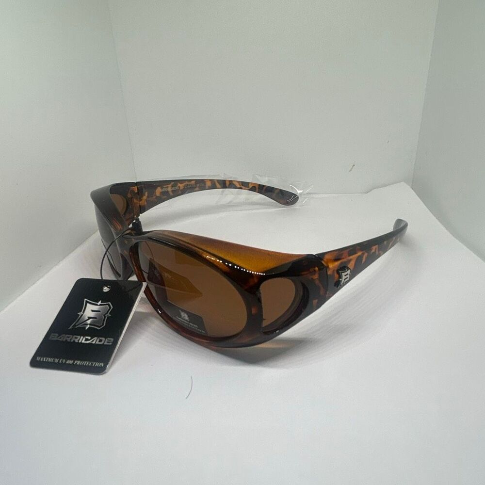 Barricade Tortoise Bling Fit Over Glasses Sunglasses